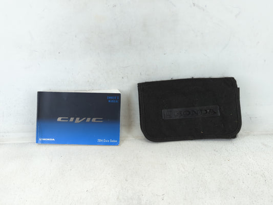 2014 Honda Civic Owners Manual Book Guide P/N:00X31-TR3-6201 31TR3620 OEM Used Auto Parts - Oemusedautoparts1.com