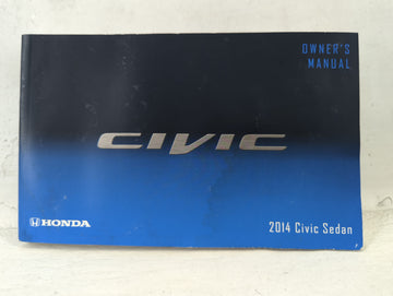 2014 Honda Civic Owners Manual Book Guide P/N:00X31-TR3-6201 OEM Used Auto Parts - Oemusedautoparts1.com