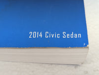 2014 Honda Civic Owners Manual Book Guide P/N:00X31-TR3-6201 OEM Used Auto Parts - Oemusedautoparts1.com