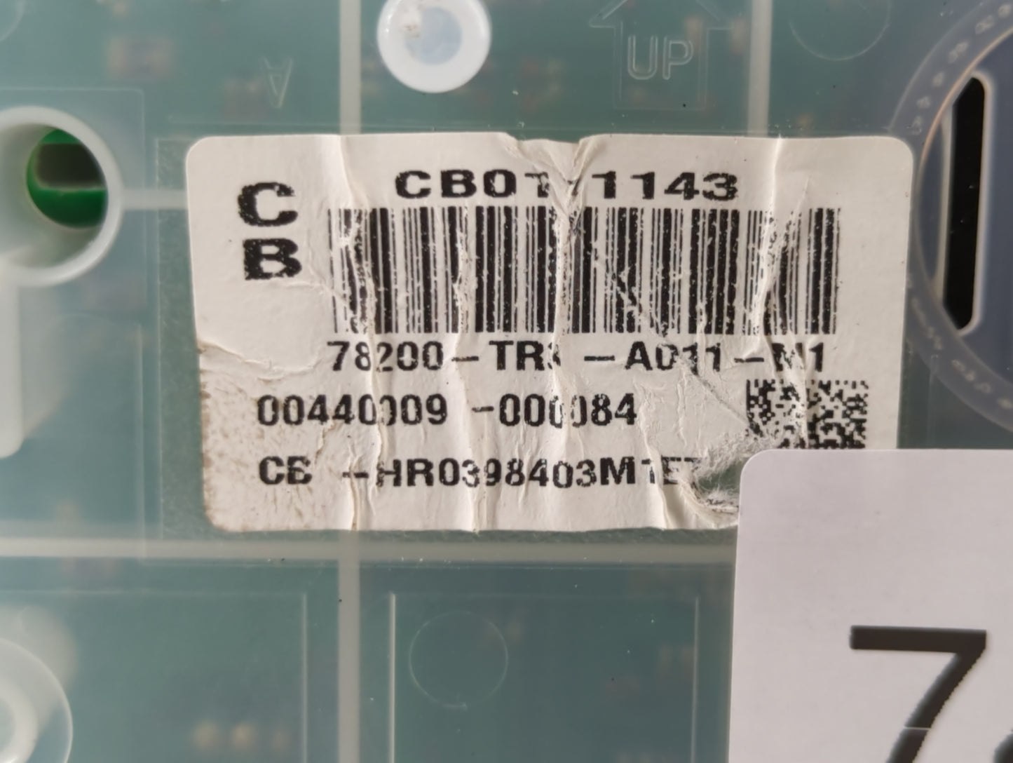 2014-2015 Honda Civic Instrument Cluster Speedometer Gauges P/N:78200-TR3-A011-M1 Fits Fits 2014 2015 OEM Used Auto Parts - 
