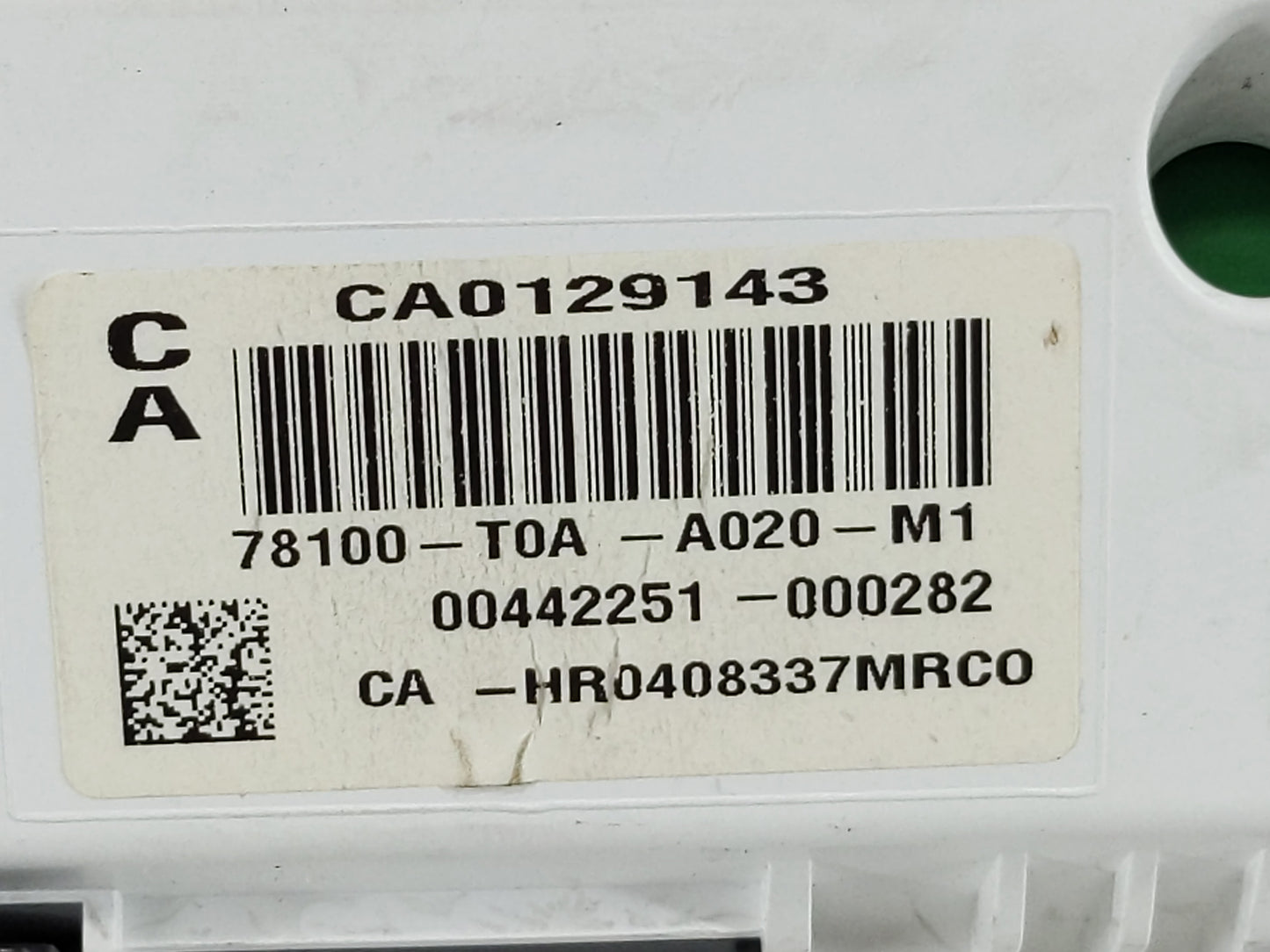 2014 Honda Cr-V Instrument Cluster Speedometer Gauges P/N:78100-TA0-A020-M1 Fits OEM Used Auto Parts - Oemusedautoparts1.com