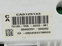 2014 Honda Cr-V Instrument Cluster Speedometer Gauges P/N:78100-TA0-A020-M1 Fits OEM Used Auto Parts - Oemusedautoparts1.com