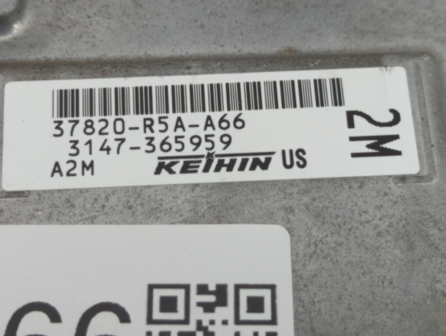 2012-2014 Honda Cr-V PCM Engine Control Computer ECU ECM PCU OEM P/N:37820-R5A-A66 Fits Fits 2012 2013 2014 OEM Used Auto Pa