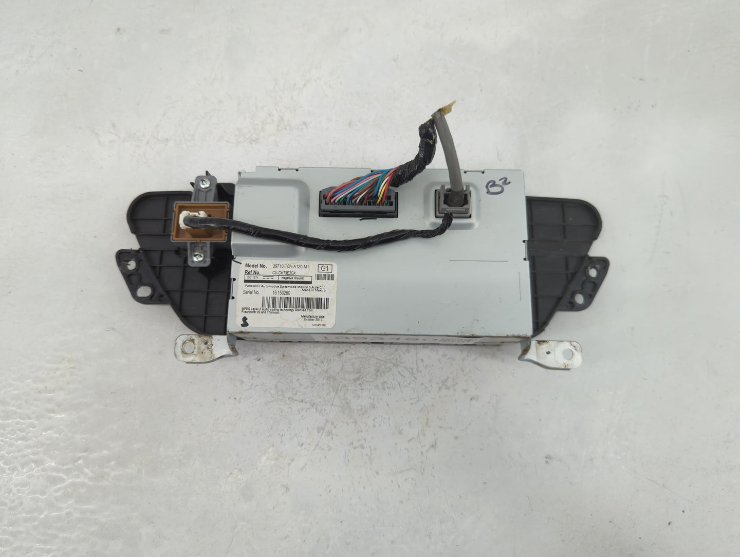 2012-2014 Honda Cr-V Radio AM FM Cd Player Receiver Replacement P/N:39710-T0A-A120-M1 Fits Fits 2012 2013 2014 OEM Used Auto