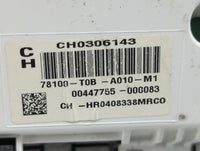 2014 Honda Cr-V Instrument Cluster Speedometer Gauges P/N:78100-T0B-A010-M1 Fits OEM Used Auto Parts - Oemusedautoparts1.com
