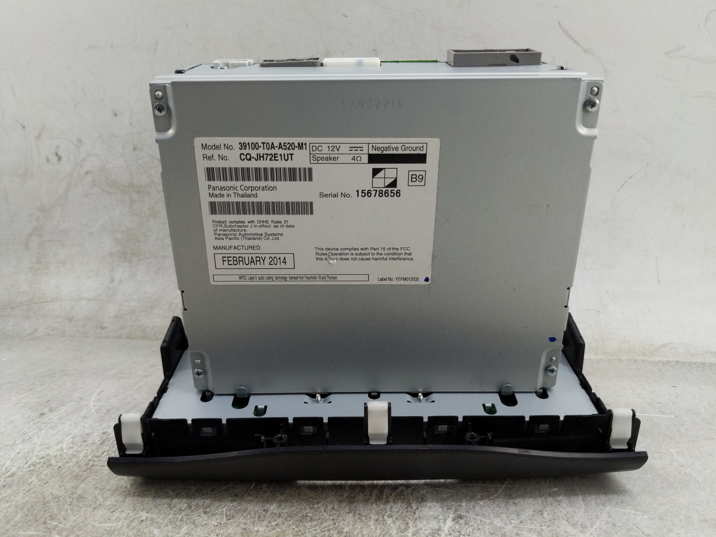 2012-2014 Honda Cr-V Radio AM FM Cd Player Receiver Replacement P/N:39100-T0A-A520-M1 CQ-JH72E1UT Fits Fits 2012 2013 2014 O