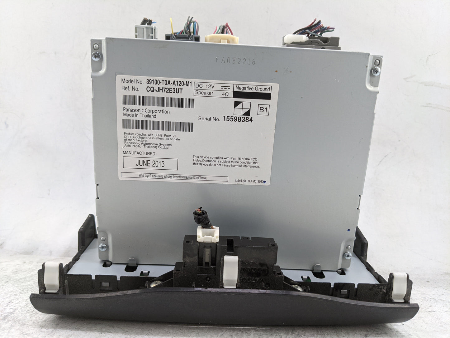 2012-2014 Honda Cr-V Radio AM FM Cd Player Receiver Replacement P/N:39100-T0A-A120-M1 CQ-JH72E3UT Fits Fits 2012 2013 2014 O