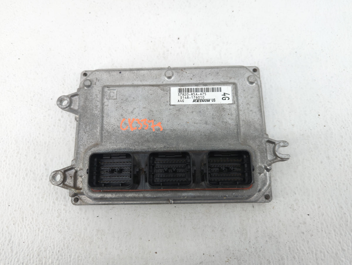 2012-2014 Honda Cr-V PCM Engine Control Computer ECU ECM PCU OEM P/N:37820-R5A-A75 Fits 2012 2013 2014 OEM Used Auto Parts -