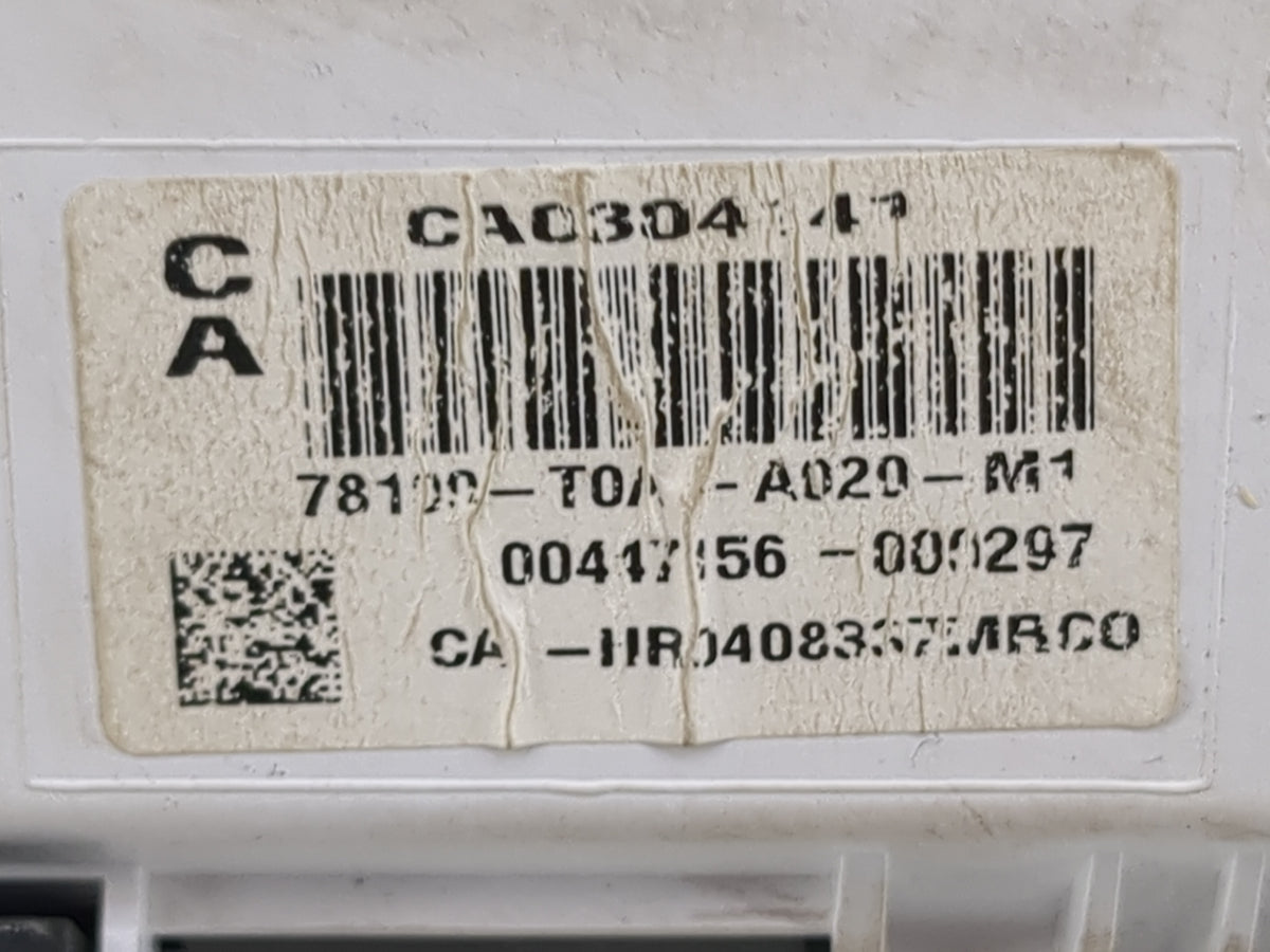 2014 Honda Crv Instrument Cluster Speedometer Gauges P/N:78100-T0A-A020-M1 Miles: Fits OEM Used Auto Parts - Oemusedautopart