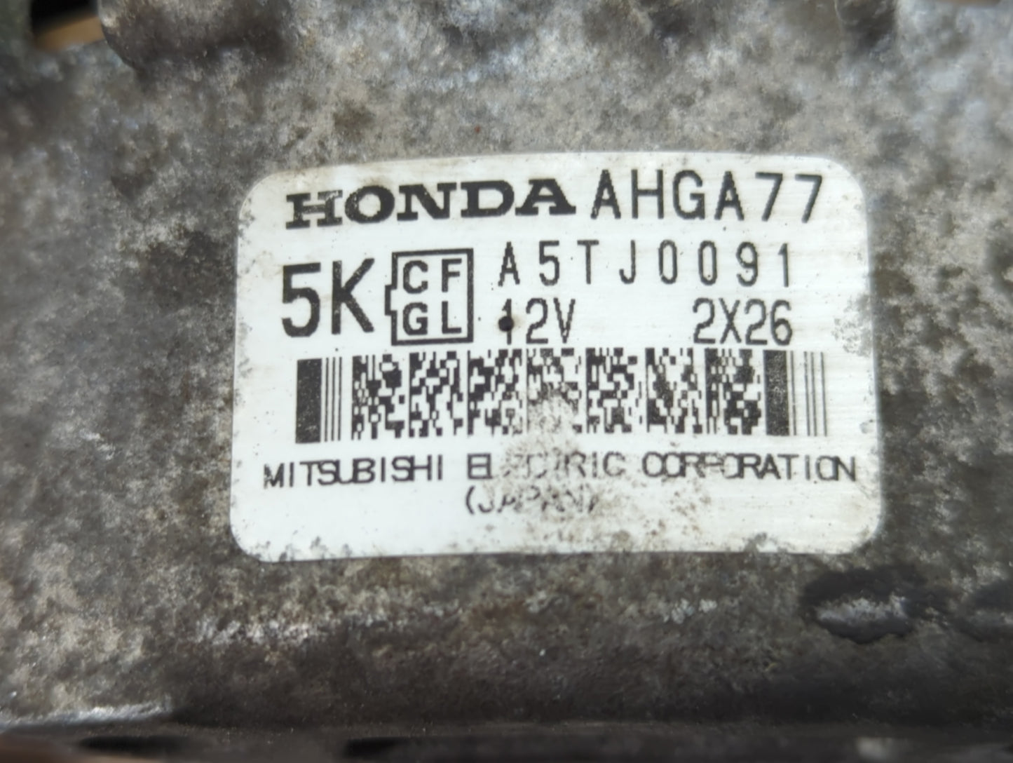 2009-2014 Honda Fit Alternator Replacement Generator Charging Assembly Engine OEM P/N:AHGA77 A5TJ0091 Fits OEM Used Auto Par