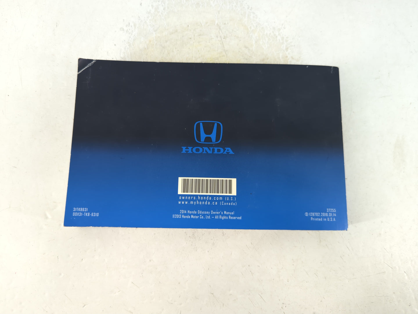 2014 Honda Odyssey Owners Manual Book Guide P/N:31TK8631 00X31-TK8-6310 OEM Used Auto Parts - Oemusedautoparts1.com
