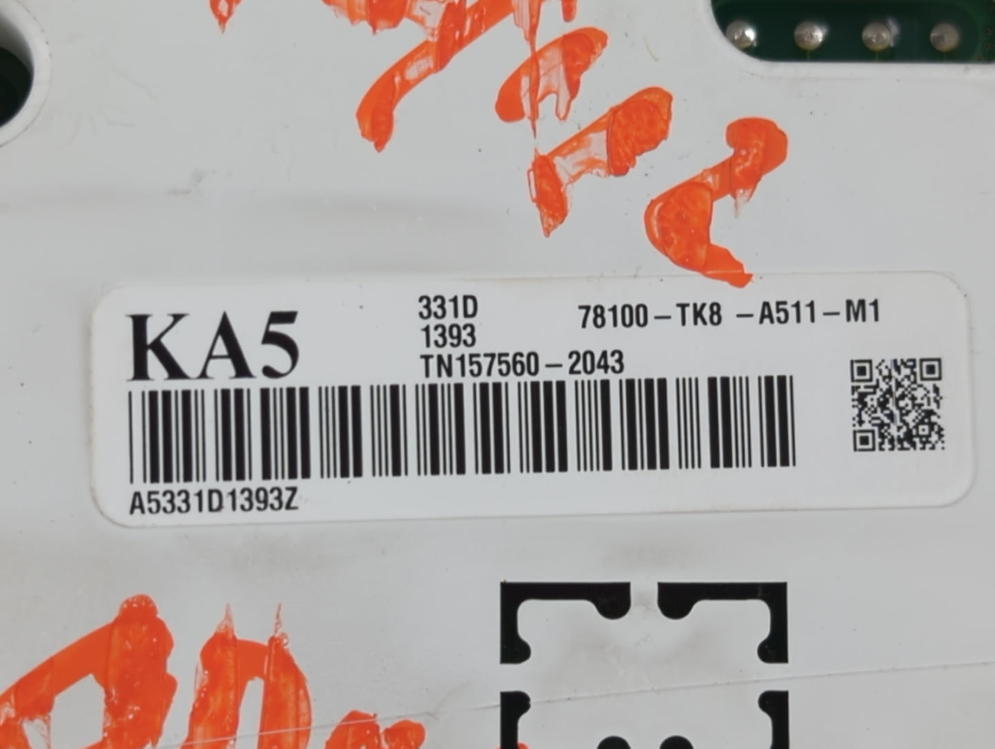 2014-2017 Honda Odyssey Instrument Cluster Speedometer Gauges P/N:78100-TK8-A511-M1 Fits Fits 2014 2015 2016 2017 OEM Used A