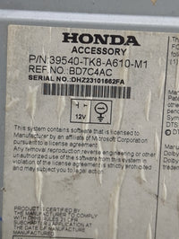 2014-2017 Honda Odyssey Radio AM FM Cd Player Receiver Replacement P/N:39540-TK8-A610-M1 BD7C4AC Fits Fits 2014 2015 2016 20