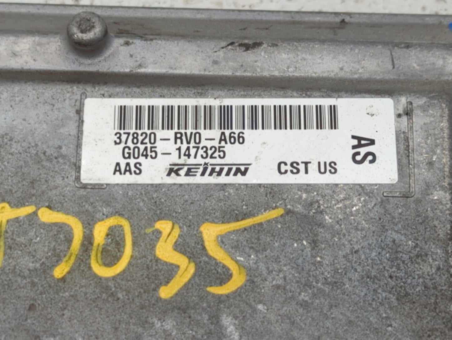 2014-2016 Honda Odyssey PCM Engine Control Computer ECU ECM PCU OEM P/N:37820-RV0-A66 Fits Fits 2014 2015 2016 OEM Used Auto