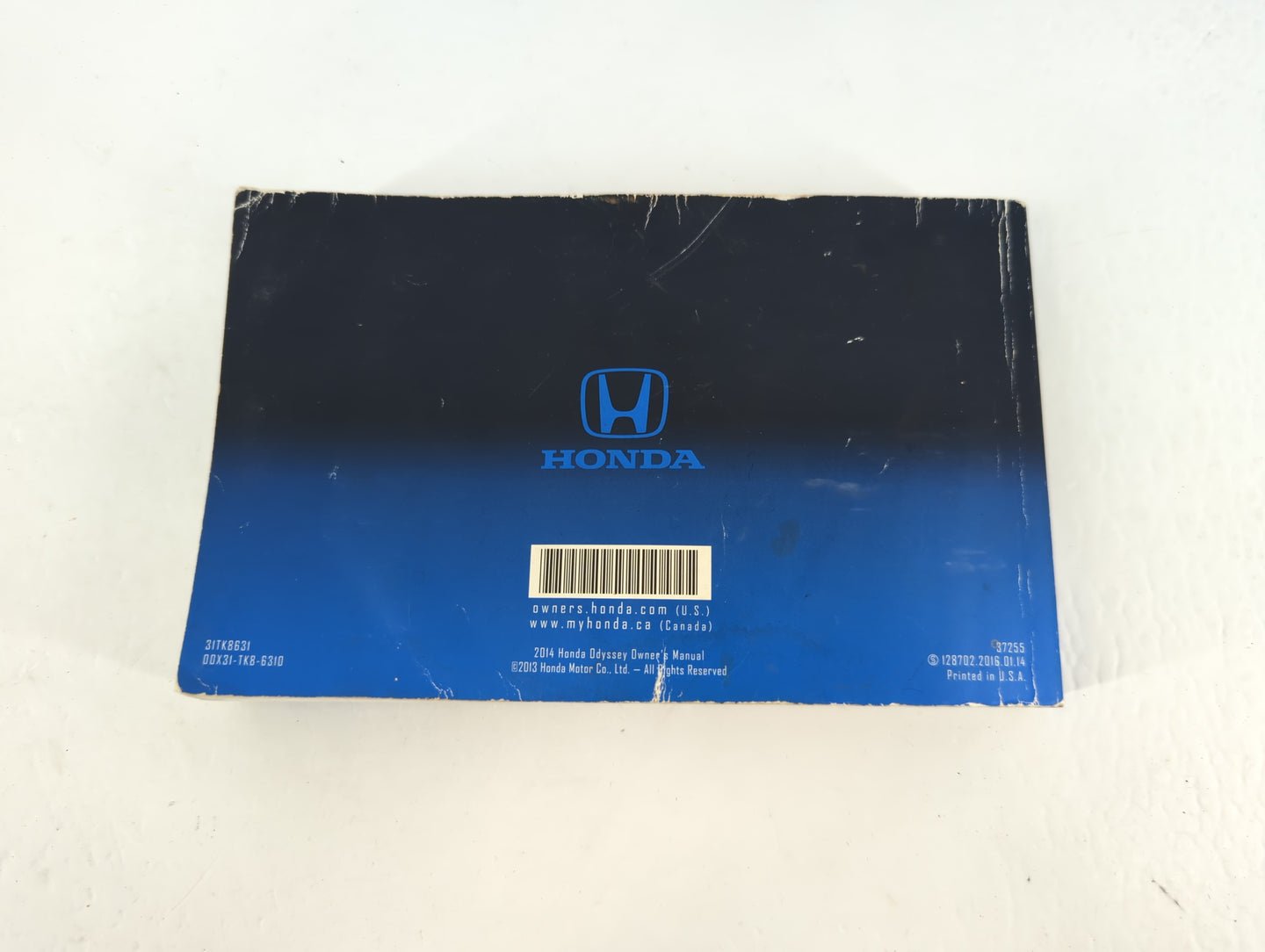 2014 Honda Odyssey Owners Manual Book Guide P/N:00X31-TK8-6310 31TK8631 OEM Used Auto Parts - Oemusedautoparts1.com
