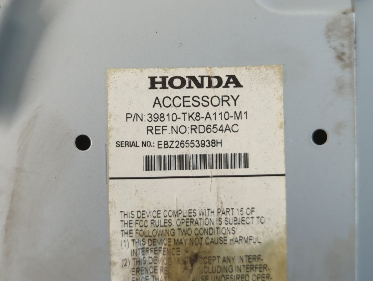 2014-2017 Honda Odyssey Information Display Screen - Oemusedautoparts1.com