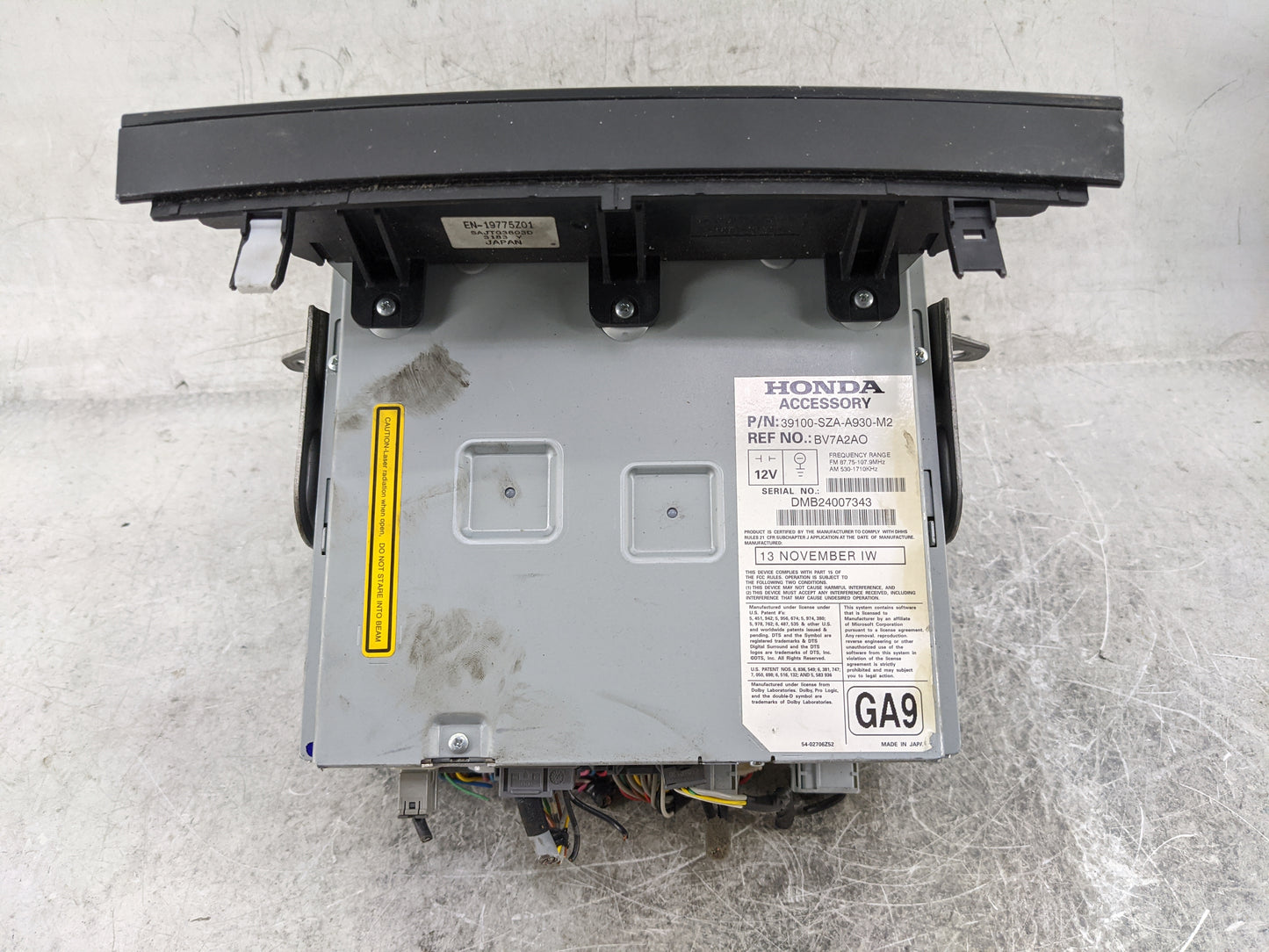 2012-2015 Honda Pilot Radio Speaker Amplifier 39100-sza-a930-m2|bv7a2ao - Oemusedautoparts1.com