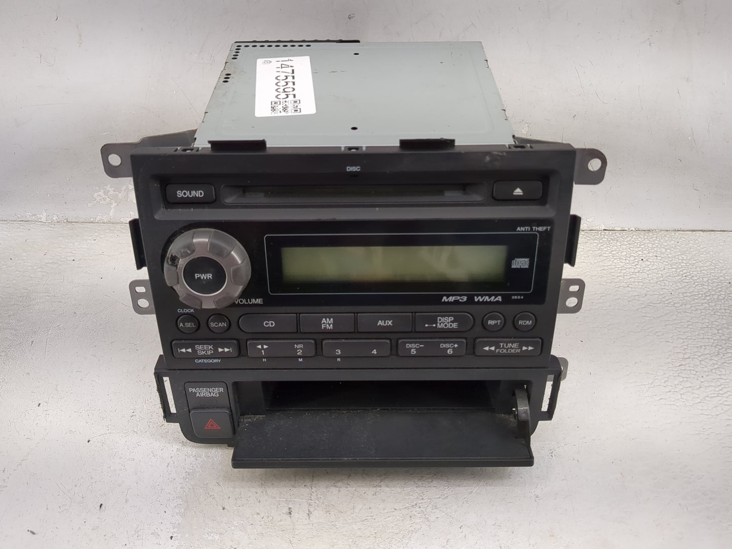 2009-2014 Honda Ridgeline Radio AM FM Cd Player Receiver Replacement P/N:39101-SJC-C310-M1 DEH-M6887ZH Fits OEM Used Auto Pa
