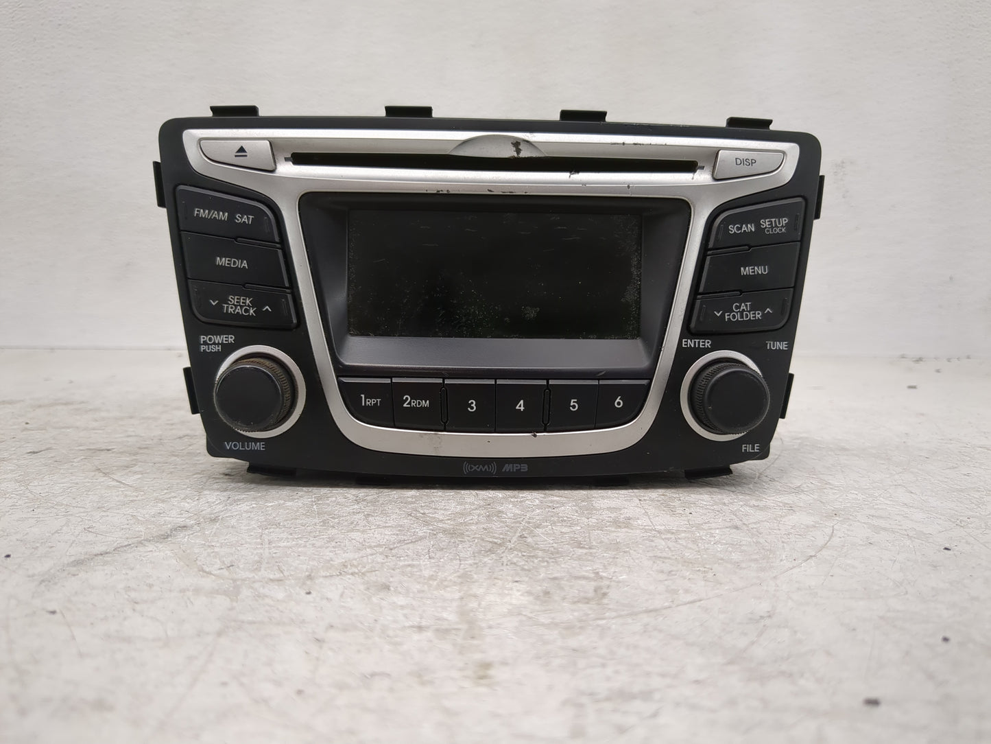 2012-2014 Hyundai Accent Radio AM FM Cd Player Receiver Replacement P/N:96170-1R1104X Fits Fits 2012 2013 2014 OEM Used Auto