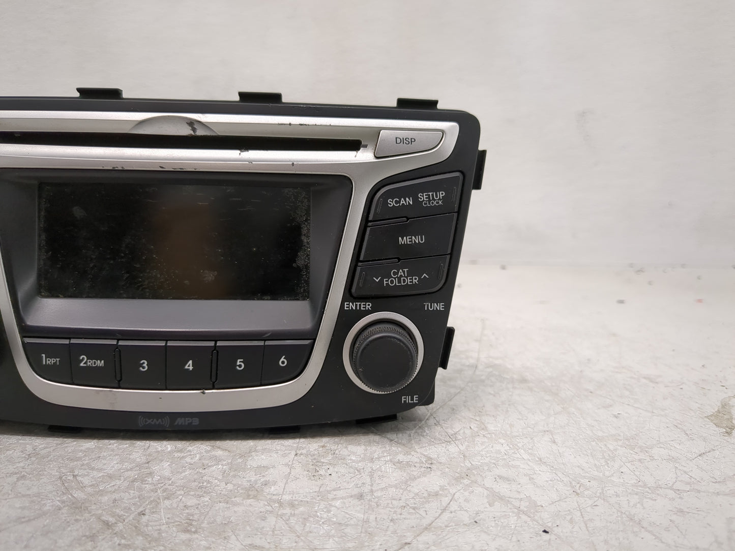 2012-2014 Hyundai Accent Radio AM FM Cd Player Receiver Replacement P/N:96170-1R1104X Fits Fits 2012 2013 2014 OEM Used Auto