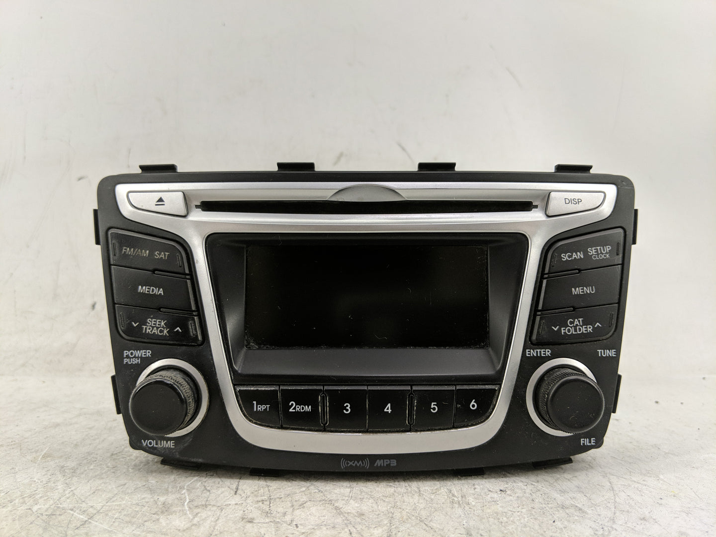 2014 Hyundai Accent Radio AM FM Cd Player Receiver Replacement P/N:96170-1R1104X Fits OEM Used Auto Parts - Oemusedautoparts