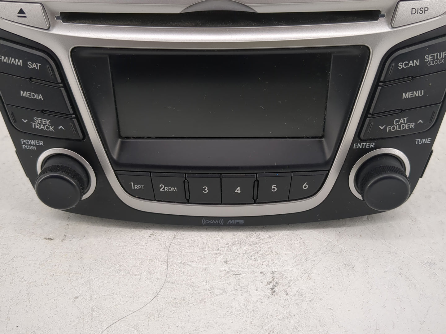 2014 Hyundai Accent Radio AM FM Cd Player Receiver Replacement P/N:96170-1R1104X Fits OEM Used Auto Parts - Oemusedautoparts