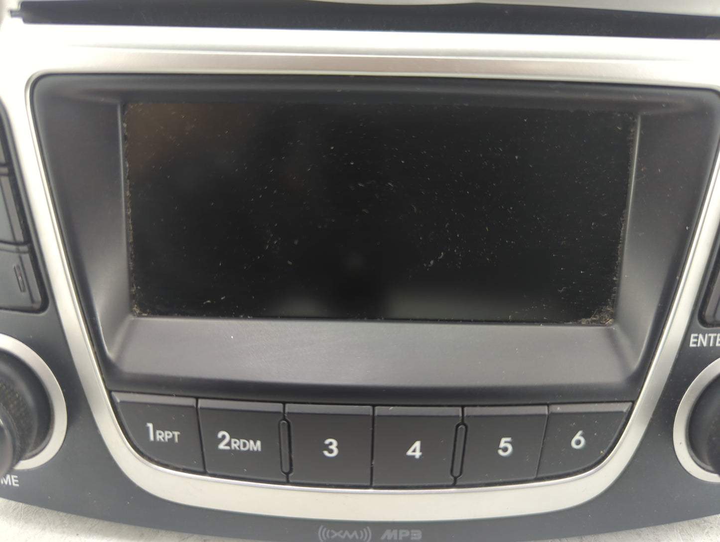 2012-2014 Hyundai Accent Radio AM FM Cd Player Receiver Replacement P/N:96170-1R1104X Fits Fits 2012 2013 2014 OEM Used Auto