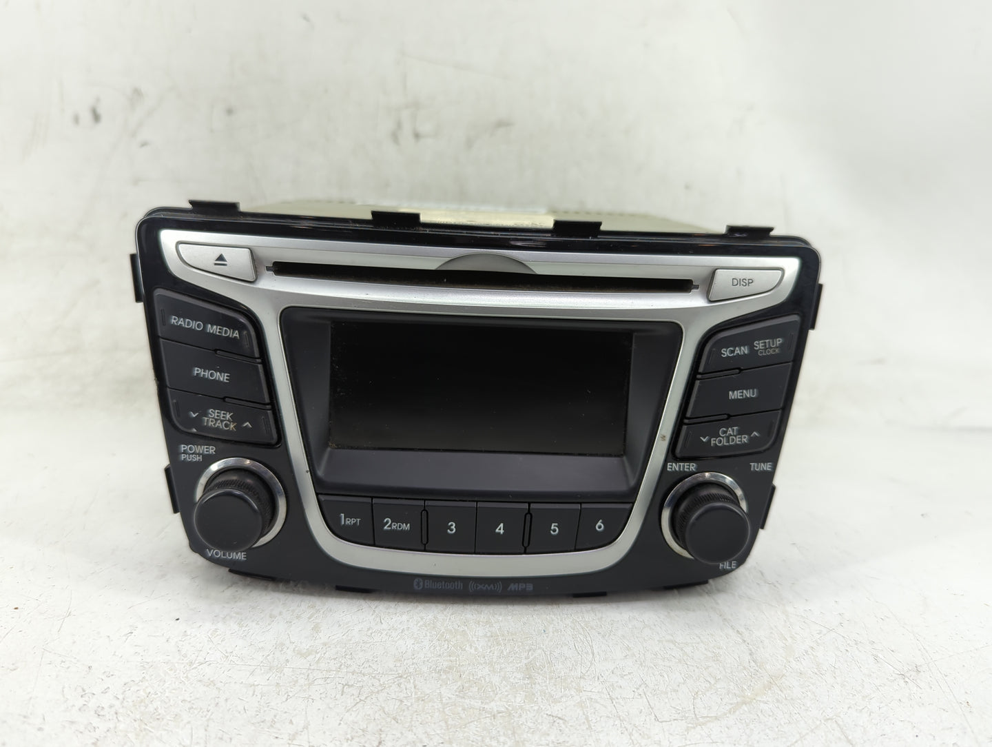 2012-2014 Hyundai Accent Radio AM FM Cd Player Receiver Replacement P/N:96170-1R151GU Fits Fits 2012 2013 2014 OEM Used Auto