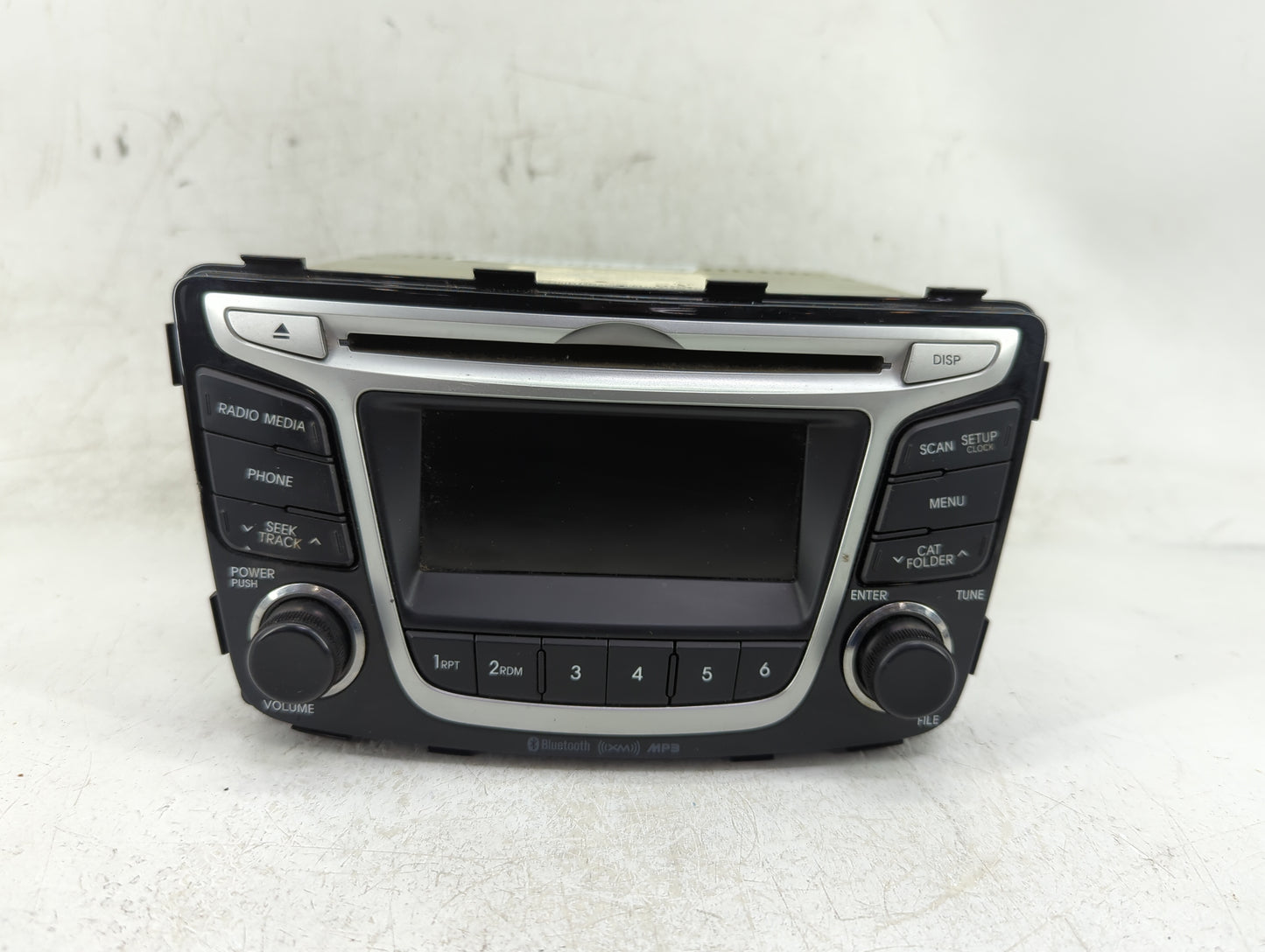 2012-2014 Hyundai Accent Radio AM FM Cd Player Receiver Replacement P/N:96170-1R151GU Fits Fits 2012 2013 2014 OEM Used Auto