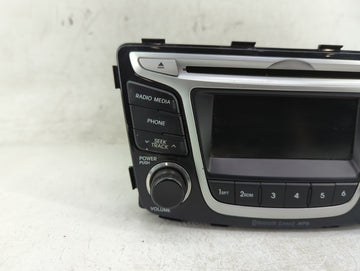 2012-2014 Hyundai Accent Radio AM FM Cd Player Receiver Replacement P/N:96170-1R151GU Fits Fits 2012 2013 2014 OEM Used Auto Parts