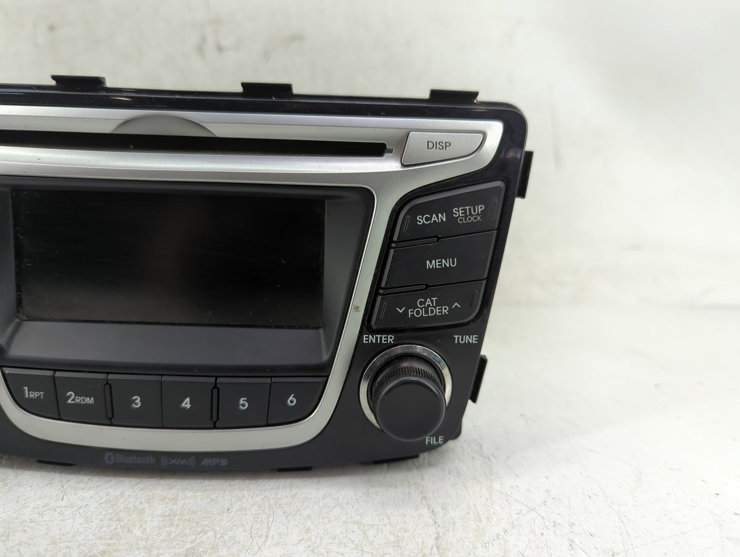 2012-2014 Hyundai Accent Radio AM FM Cd Player Receiver Replacement P/N:96170-1R151GU Fits Fits 2012 2013 2014 OEM Used Auto
