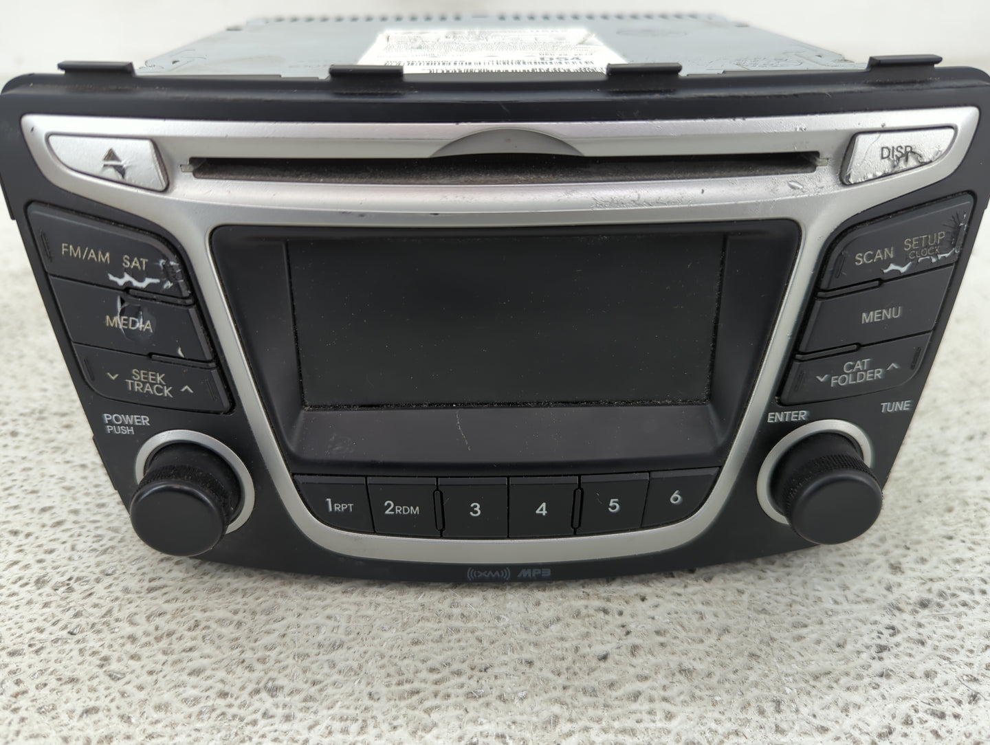 2014 Hyundai Accent Radio AM FM Cd Player Receiver Replacement P/N:96170-1R1104X Fits OEM Used Auto Parts - Oemusedautoparts