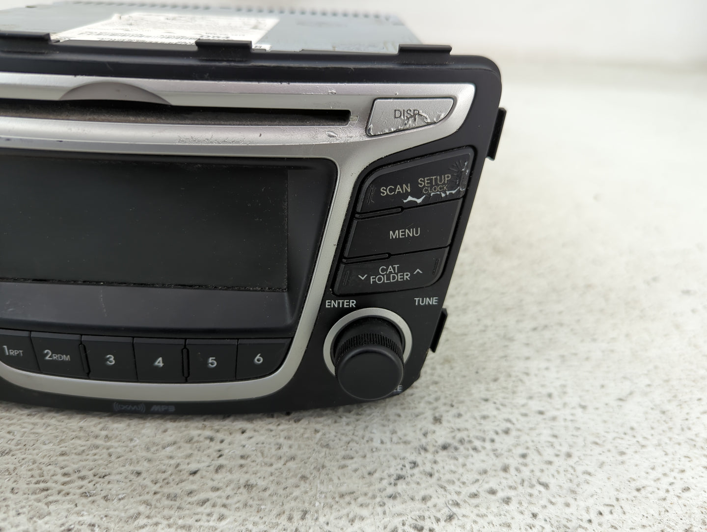 2014 Hyundai Accent Radio AM FM Cd Player Receiver Replacement P/N:96170-1R1104X Fits OEM Used Auto Parts - Oemusedautoparts