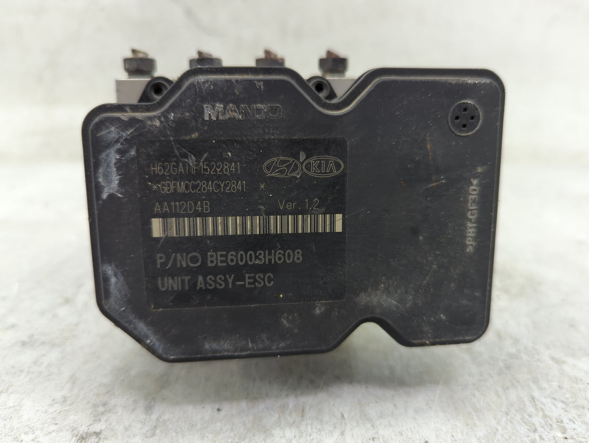 2012-2013 Hyundai Accent Anti-Lock Brake ABS Pump Module Actuator OEM P/N:BE6003H608 58920-1R450, AA112D4B Fits Fits 2012 20