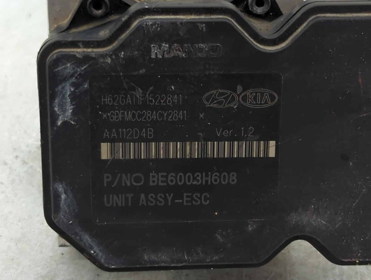 2012-2013 Hyundai Accent Anti-Lock Brake ABS Pump Module Actuator OEM P/N:BE6003H608 58920-1R450, AA112D4B Fits Fits 2012 20