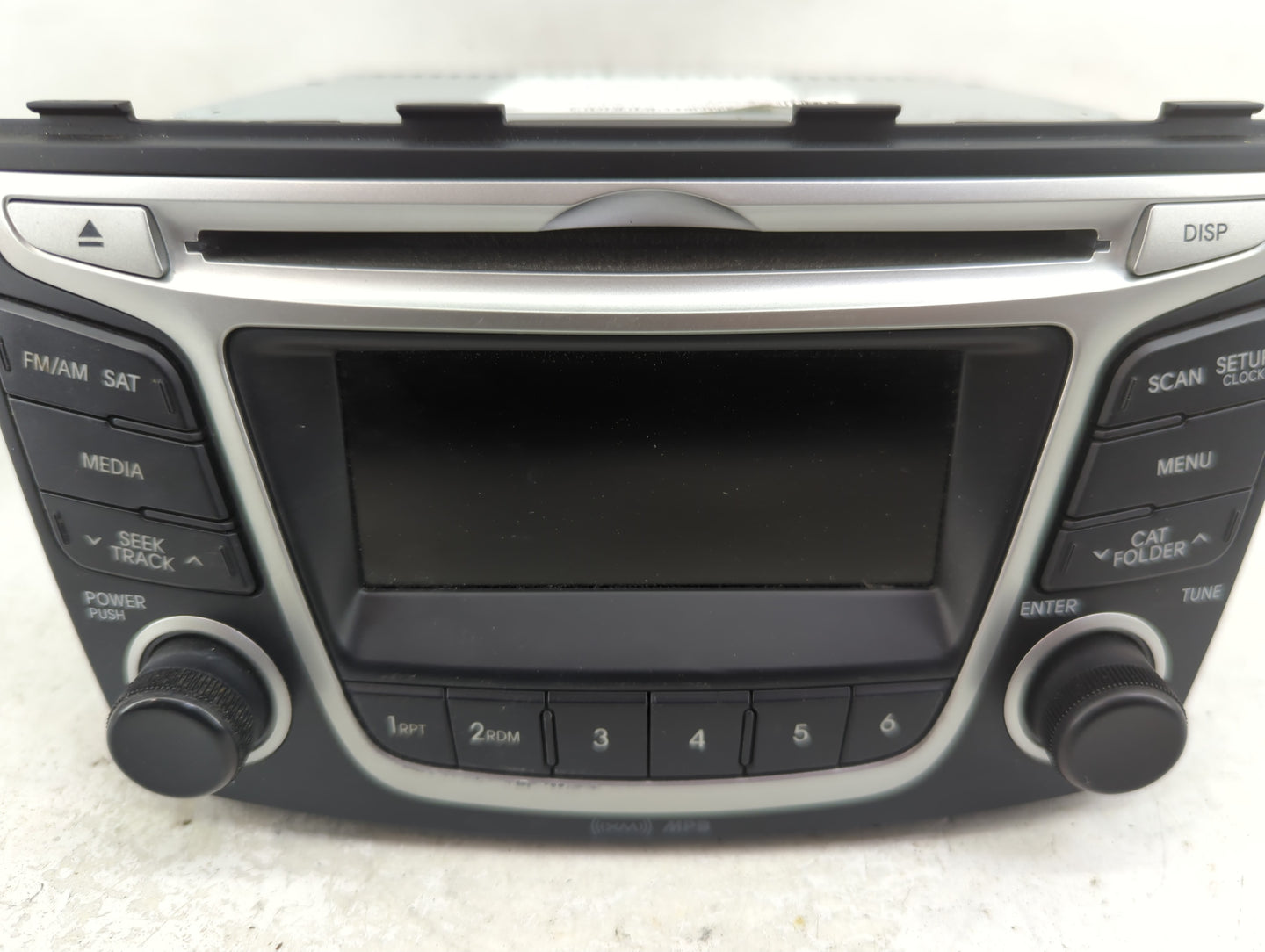 2014 Hyundai Accent Radio AM FM Cd Player Receiver Replacement P/N:961701R1104X AC180SBAN,P, TQ8-AC1B0SBAN Fits OEM Used Aut