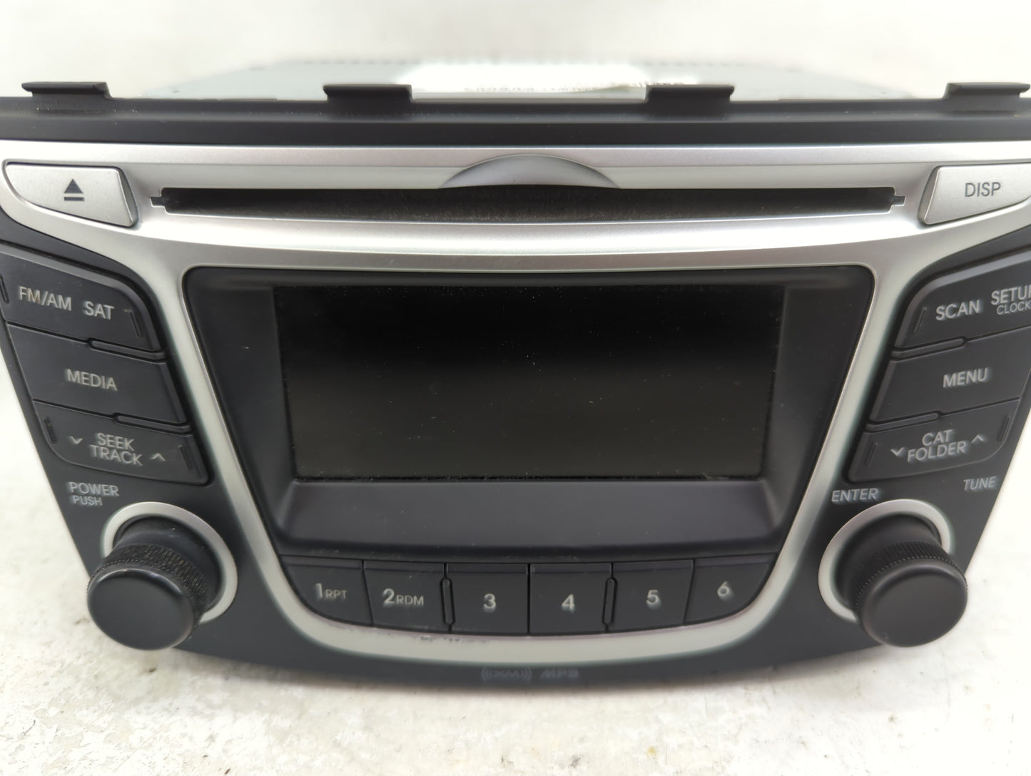 2014 Hyundai Accent Radio AM FM Cd Player Receiver Replacement P/N:961701R1104X AC180SBAN,P, TQ8-AC1B0SBAN Fits OEM Used Aut