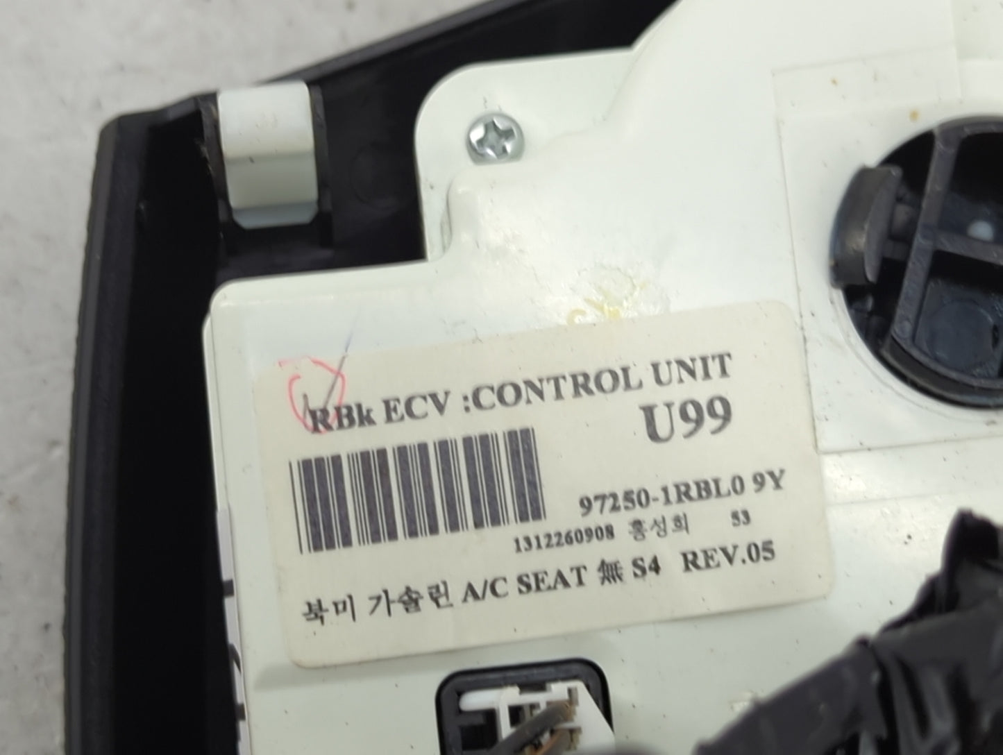 2012-2014 Hyundai Accent Climate Control Module Temperature AC/Heater Replacement P/N:97250-1RBL0 97250-1RBL09Y Fits OEM Use
