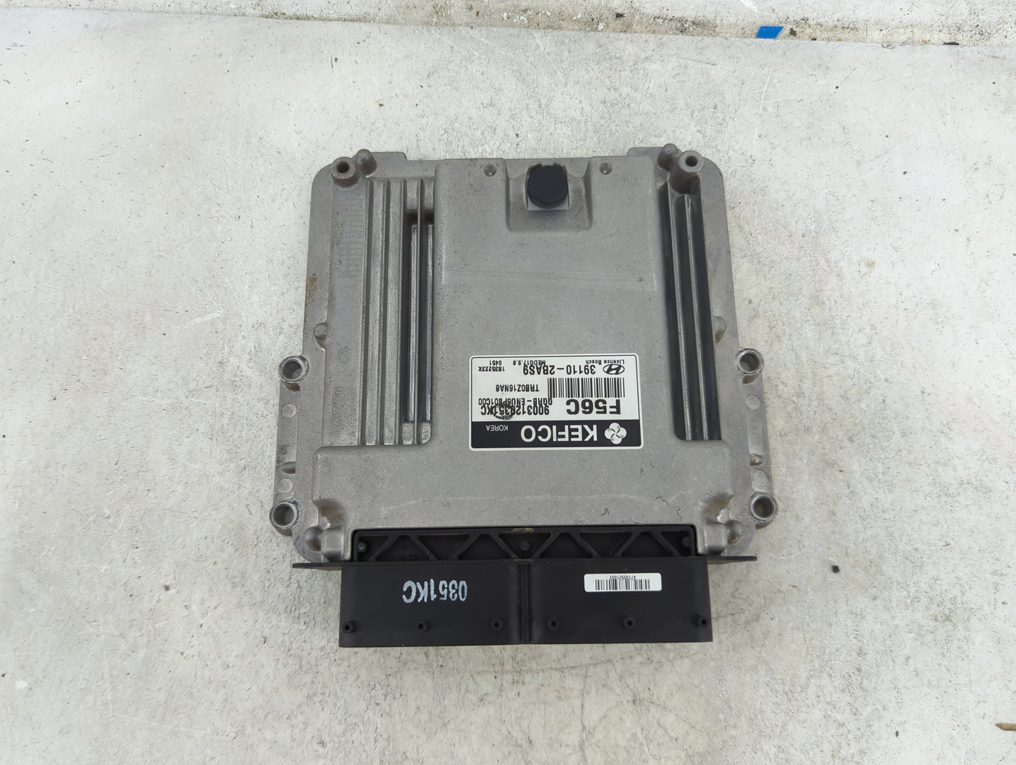 2012-2014 Hyundai Accent PCM Engine Control Computer ECU ECM PCU OEM P/N:39110-2BAS9 9003120351KC Fits Fits 2012 2013 2014 O