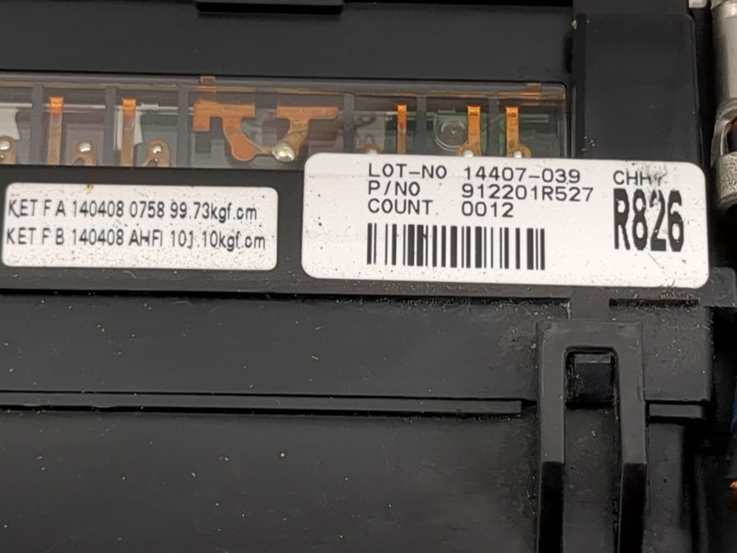 2013-2014 Hyundai Accent Fusebox Fuse Box Panel Relay Module P/N:18790-01031 912201R527 Fits Fits 2013 2014 OEM Used Auto Pa