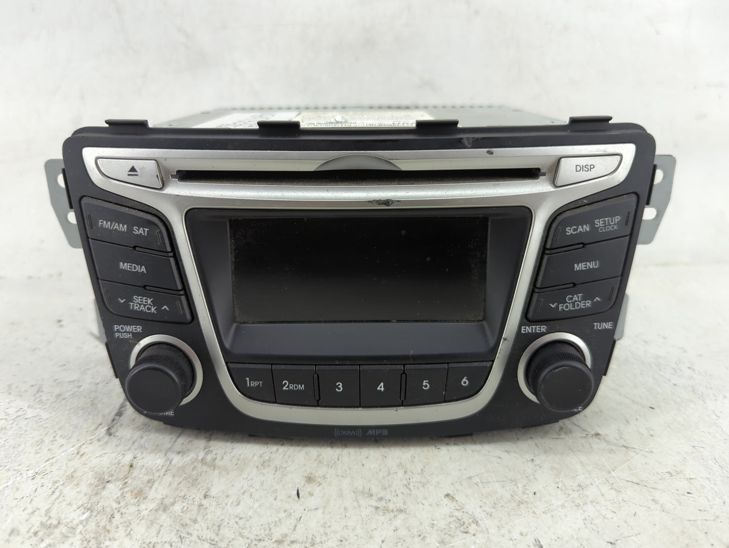 2012-2014 Hyundai Accent Radio AM FM Cd Player Receiver Replacement P/N:96170-1R1104X Fits Fits 2012 2013 2014 OEM Used Auto