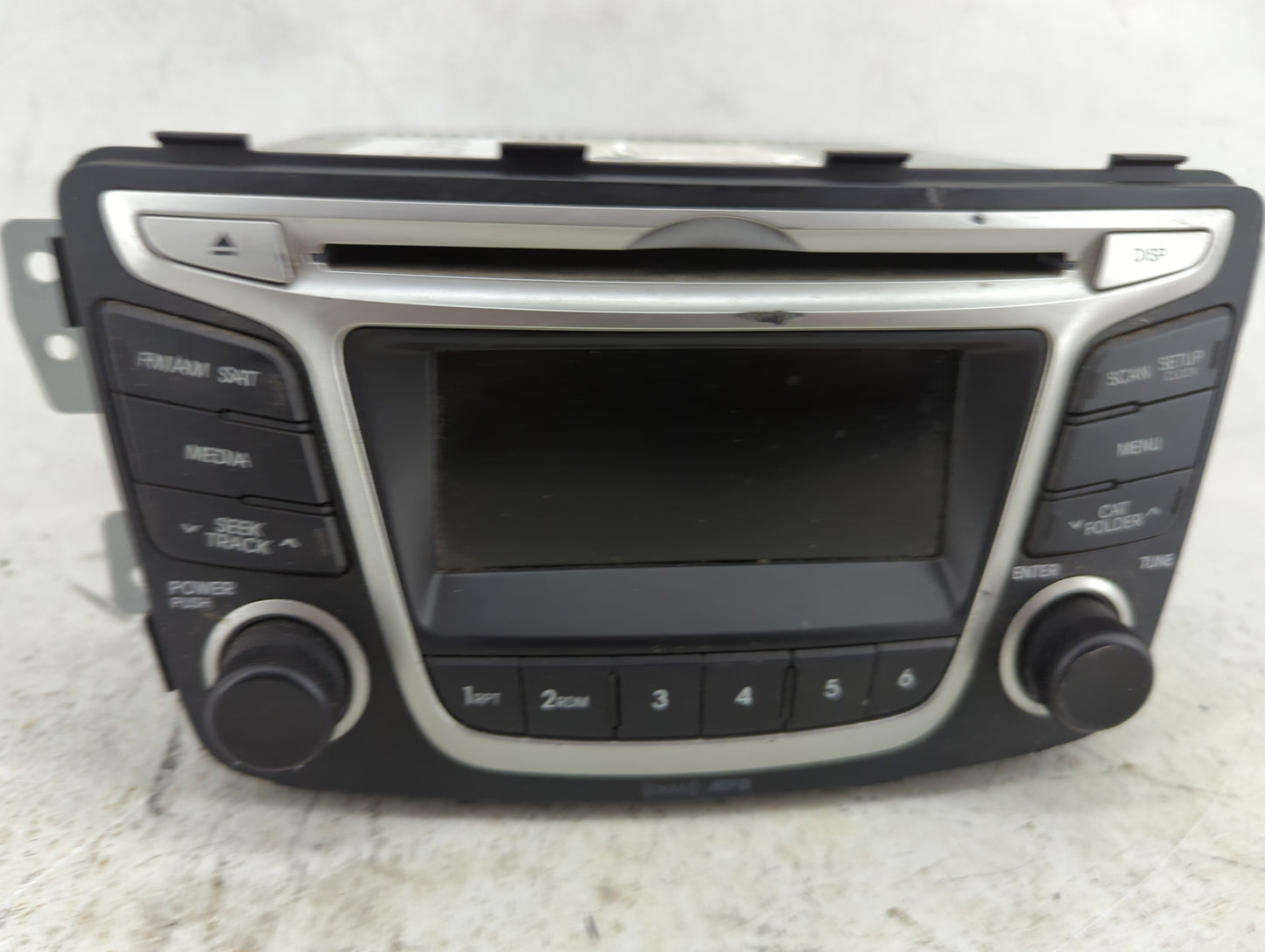2012-2014 Hyundai Accent Radio AM FM Cd Player Receiver Replacement P/N:96170-1R1104X Fits Fits 2012 2013 2014 OEM Used Auto