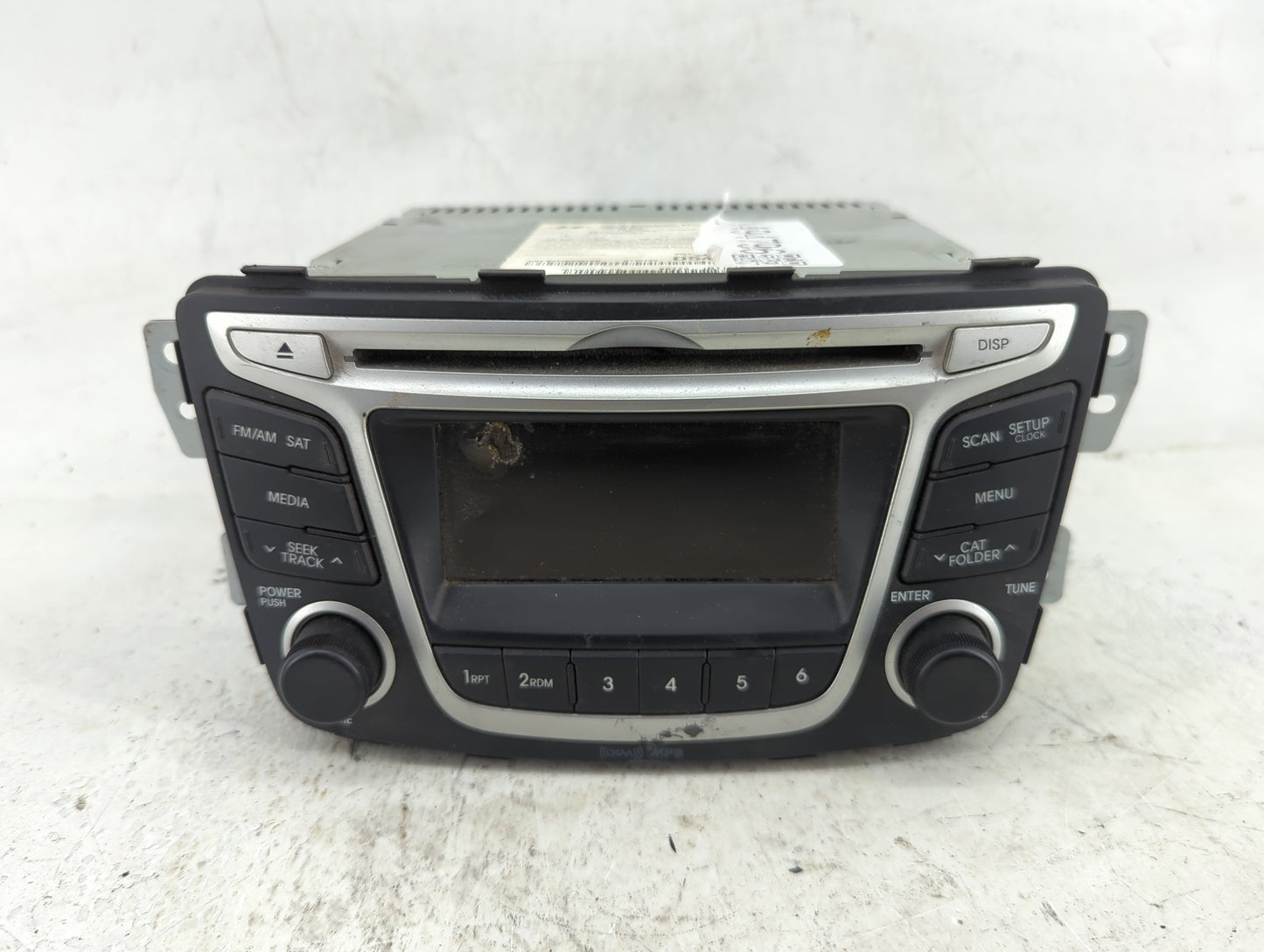 2014 Hyundai Accent Radio AM FM Cd Player Receiver Replacement P/N:96170-1R1104X D54V9TE503313N Fits OEM Used Auto Parts - O