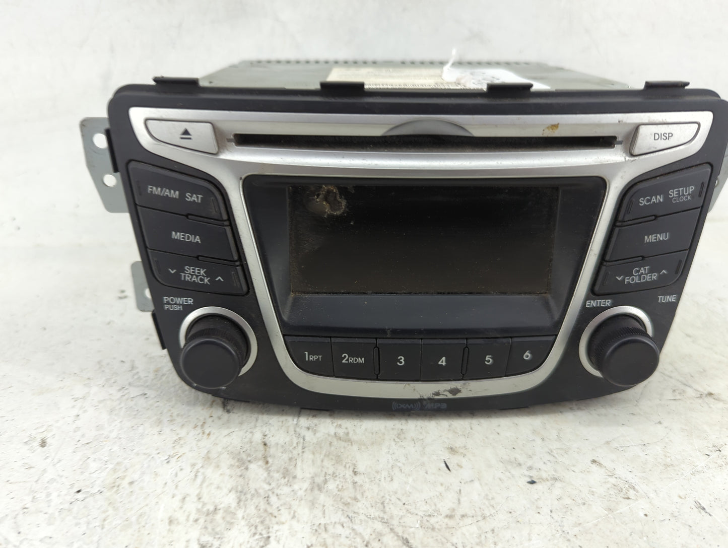 2014 Hyundai Accent Radio AM FM Cd Player Receiver Replacement P/N:96170-1R1104X D54V9TE503313N Fits OEM Used Auto Parts - O