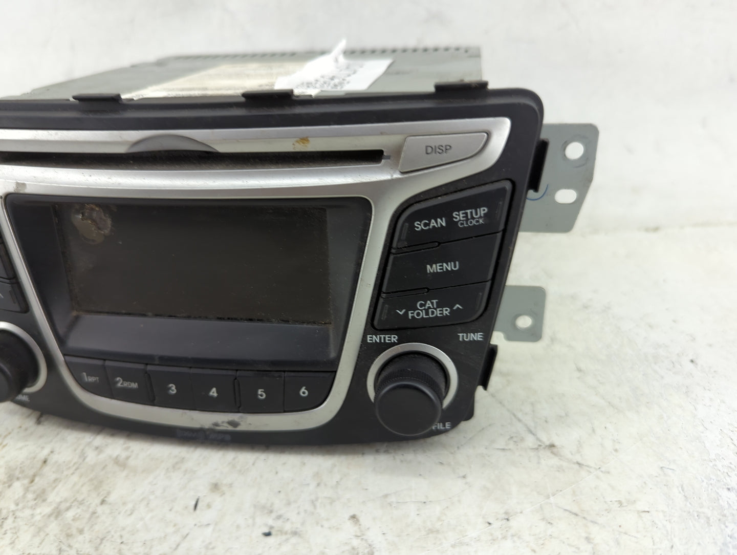 2014 Hyundai Accent Radio AM FM Cd Player Receiver Replacement P/N:96170-1R1104X D54V9TE503313N Fits OEM Used Auto Parts - O