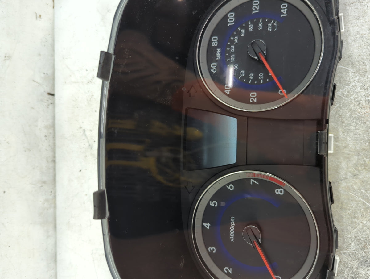 2013-2014 Hyundai Accent Instrument Cluster Speedometer Gauges P/N:94001-1R005 Miles: Fits Fits 2013 2014 OEM Used Auto Part