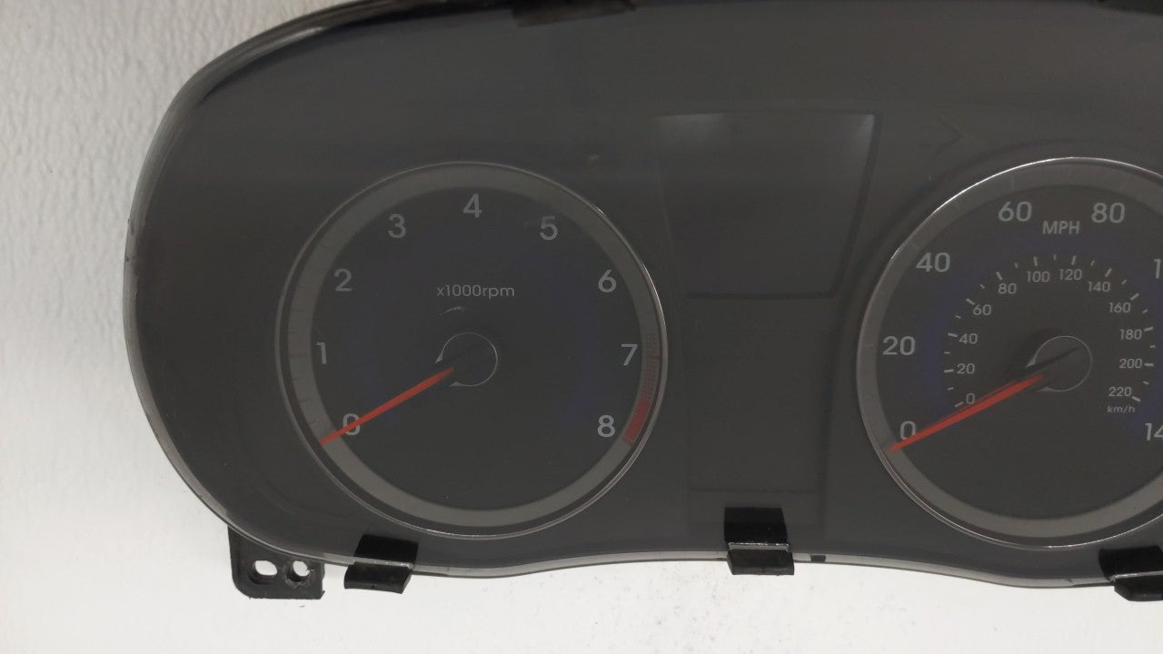 2013-2014 Hyundai Accent Instrument Cluster Speedometer Gauges P/N:94001-1R005 Fits Fits 2013 2014 OEM Used Auto Parts - Oem