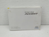 2014 Hyundai Accent Owners Manual Book Guide OEM Used Auto Parts - Oemusedautoparts1.com