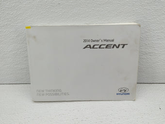 compare product 2014 Hyundai Accent Owners Manual Book Guide OEM Used Auto Parts