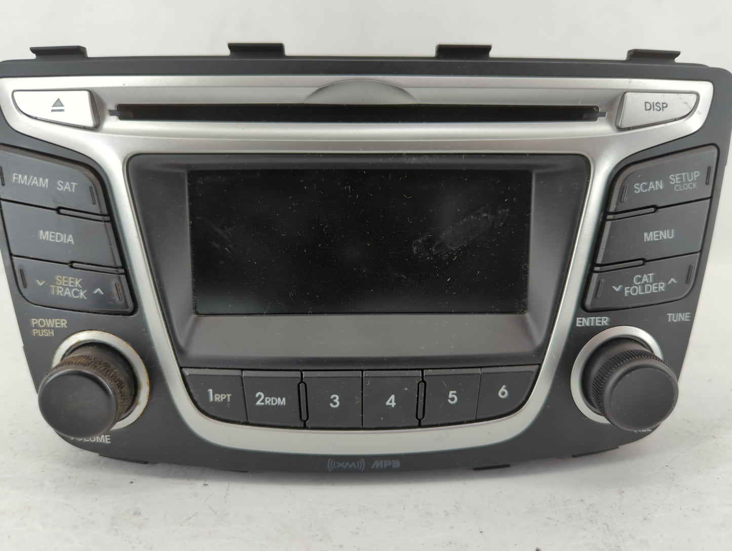2014 Hyundai Accent Radio AM FM Cd Player Receiver Replacement P/N:96170-1R1104X Fits OEM Used Auto Parts - Oemusedautoparts